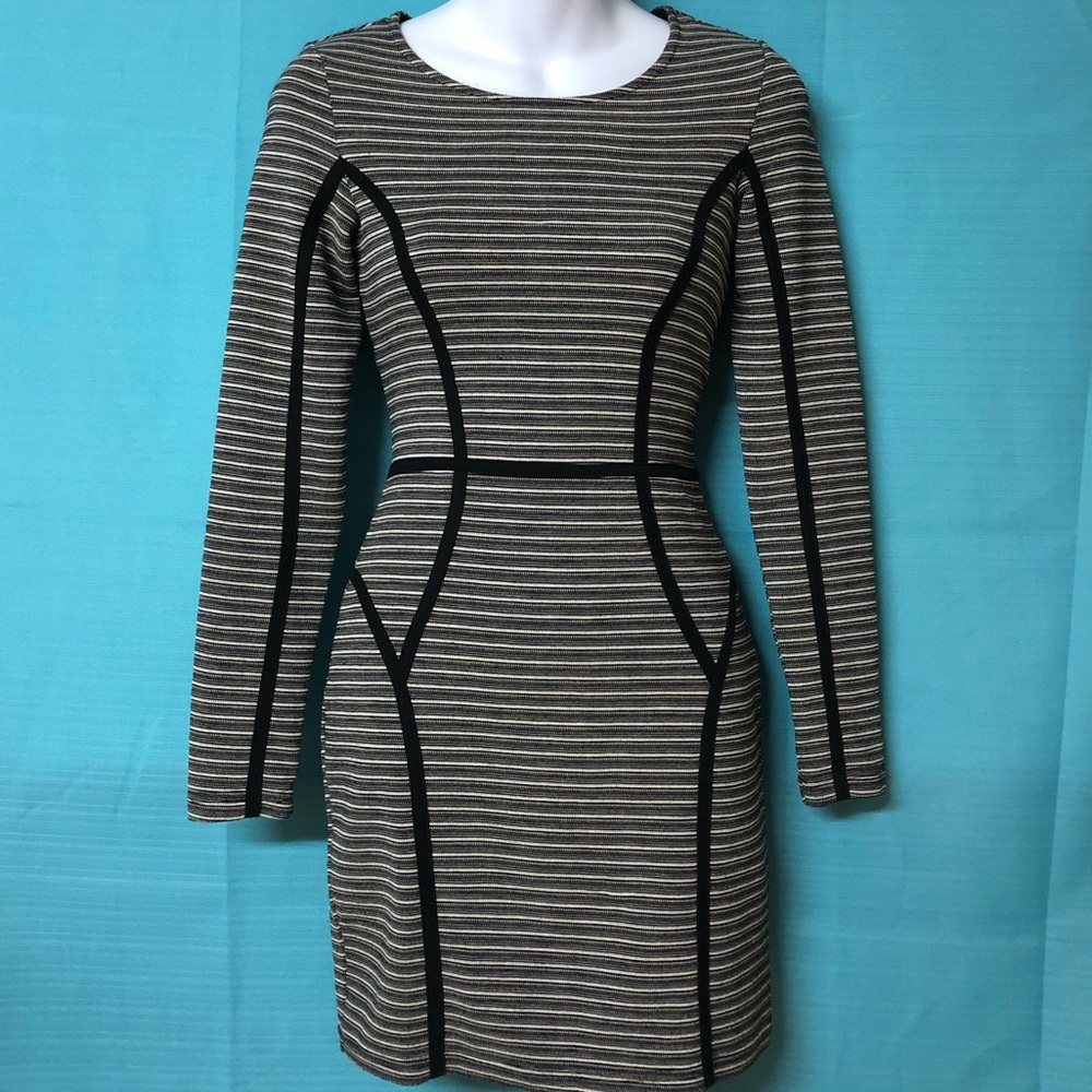 Divided Long Sleeve Dress